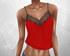 cherry red lace top