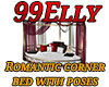 Romantic corner bed