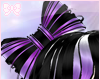 H| Hair Bow Black Purple