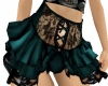 Goth Teal Skirt