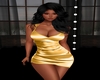 [JR] Satin Dress Gold
