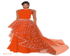 Orange Diamond Gown