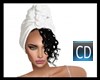 Towel Hair Black New C#D
