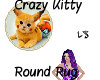 Crazy Kitty Round Rug
