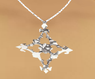 Silver Celtic Diamond