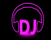 Neon Pink DJ Sign