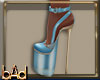 Maya Gold L. Blue Heels