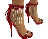 PC Red Floral Shoes