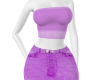 Sexy Purple Skirt Outfit