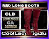 RED LONG BOOTS