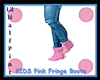 KIDS Pink Fringe Boots
