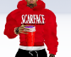 Scarface hoodie red