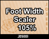 Foot Width Scaler 105%