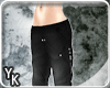 [YK] Gaucho pants black