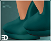 Teal Ankle Strap Heels