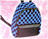 Blue Checker Backpack