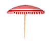 Beach Umbrella Red/White