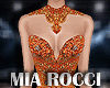 Orange Pageant Gown