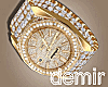 [D] Gold diamond watch