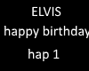 Elvis happy birthday