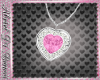    HEART NECKLACES PINK