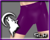 [SLW]Purple PVC Shorts