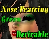 Green Nose Piercing