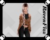 Brown Open Cardigan