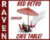 RED RETRO CAFE TABLE!