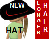 NEW HAT W/LONGER HAIR