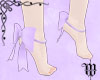 Lavender Ankle Bows