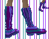 *purple/teal/blue* boots
