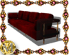 BLACK RED Long Sofa