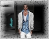 veste jean's gris bleu