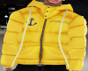 Yellow Nauti Puffer Coat