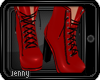*J Ronta Boots Red