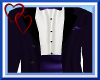 W|Purple Tuxedo Top