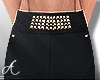 ae|Black Studded Shorts