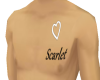 Chest Name tattoo