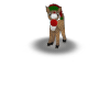 Reindeer toy Green red