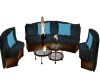 blue black sofa set