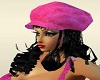 Pink Hat w/hair