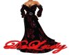 Epik Black Red Rose Gown