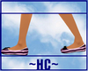 (HC) Pink Stripes Flats