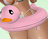 (S) Pink Duck Floatie