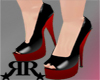 *RR* Peeptoe Plats BK/RD