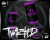 |T| Purple 666 Armwarmer