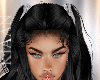 K: Black hair
