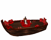 Valentines romantic boat
