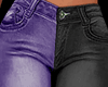 RLL Purple Black Jeans
